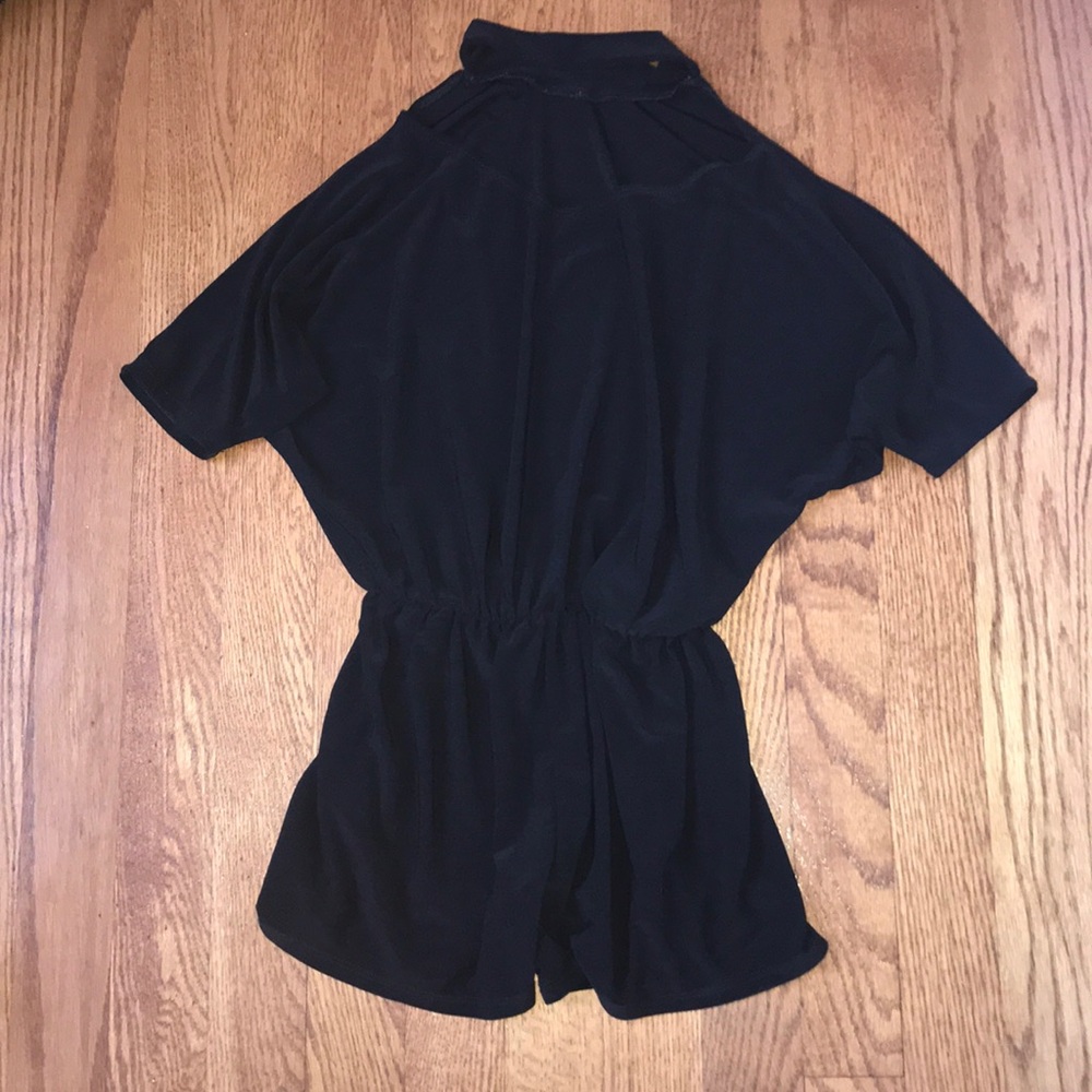 Cheryl Kids Black Short Sleeve Romper